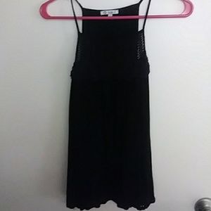 Black lacy tank top